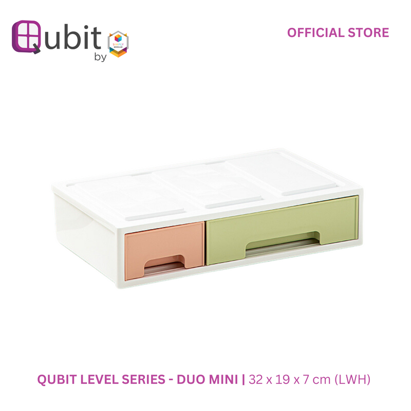 Qubit Level Duo Mini Storage Drawer Organizer