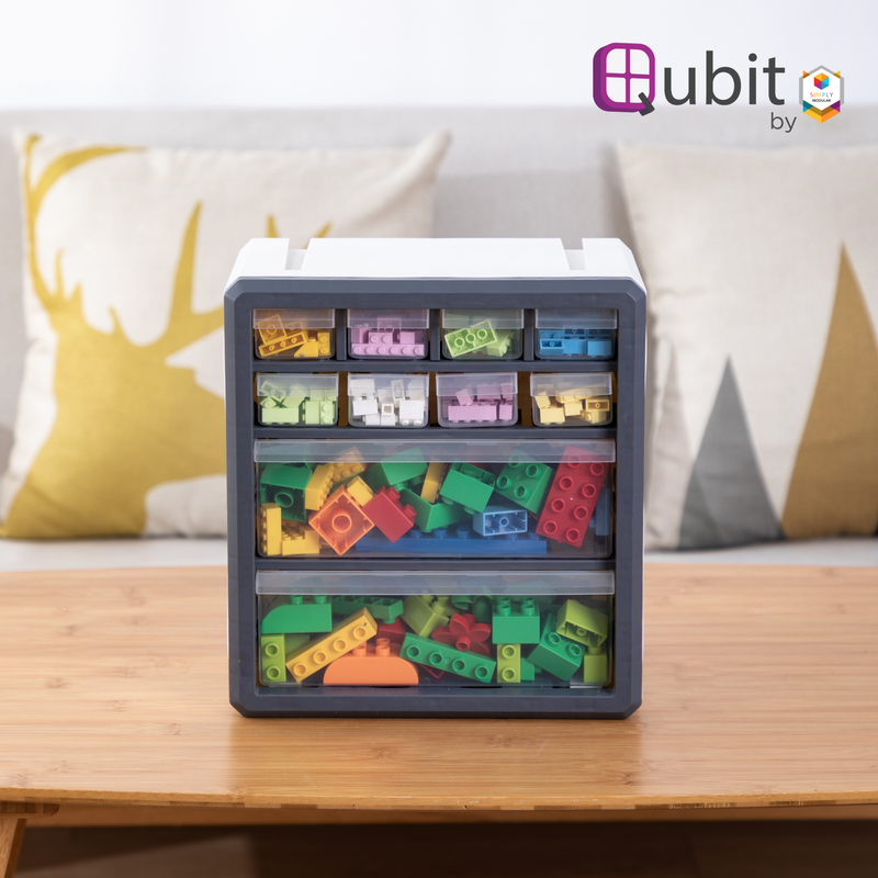 Qubit Deca Storage Cube Organizer