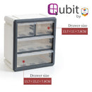 Qubit Quad Storage Cube Organizer