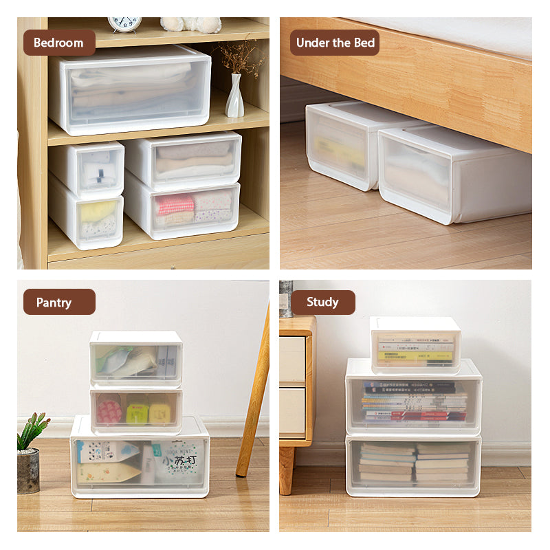 Qubit Drawer Series: Medium 11L Storage Plastic Cabinet Organizer