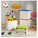 SHIMOYAMA Lego Toy Bricks Foldable Bin Storage Organizer With Multi-color Lid