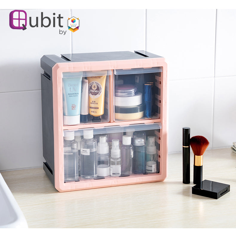 Qubit Tri Storage Cube Organizer