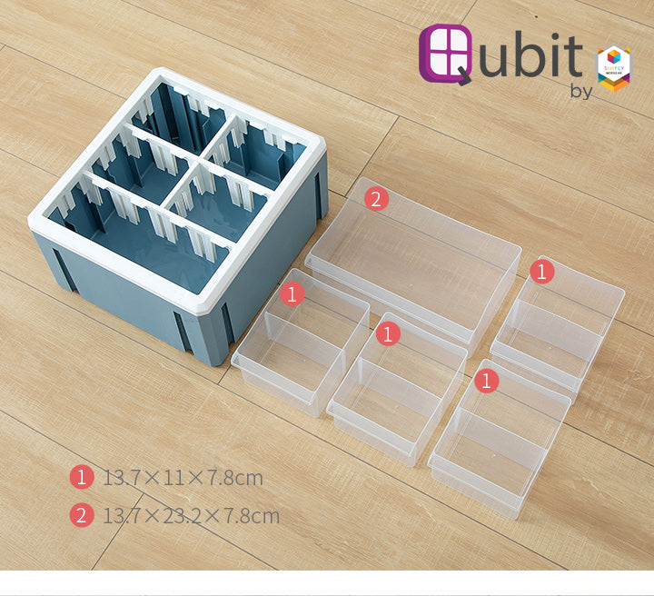 Qubit Penta Storage Cube Organizer
