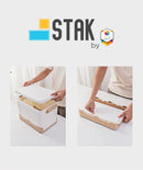 DuraStak Foldable Storage Box Organizer Size M - 19L Capacity