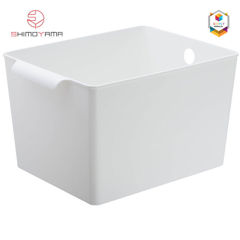 Shimoyama Muji Style PP Deep Plastic Storage Basket Organizer