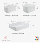 Shimoyama Muji Style PP Deep Plastic Storage Basket Organizer