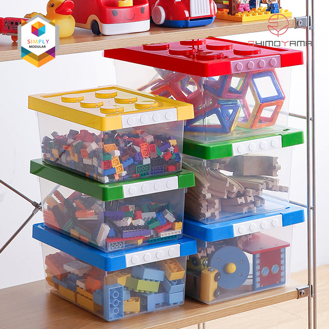 Shimoyama Lego Small Toy Plastic Clear Storage Box