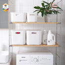 Shimoyama Muji Style Medium Gray Deep Storage Box Organizer with Lid - Size C