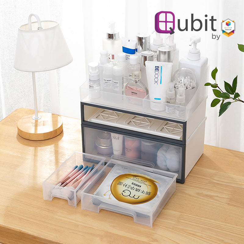 Qubit Level Duo Mini Storage Drawer Organizer