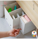 Shimoyama Muji Style File Storage Box-Height 24cm Plastic Organizer