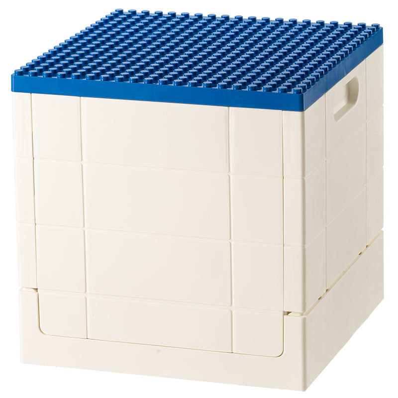 SHIMOYAMA Lego Toy Bricks Foldable Bin Storage Organizer With Multi-color Lid