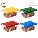 Shimoyama Lego Middle Toy Plastic Clear Storage Box