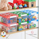 Shimoyama Lego Small Toy Plastic Clear Storage Box