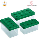 Shimoyama Lego Box Set of 3 Plastic Storage Organizer