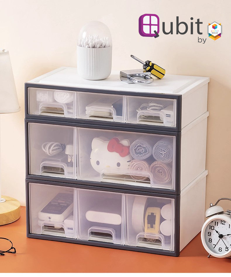 Qubit Level Duo Mini Storage Drawer Organizer