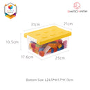 Shimoyama Lego Small Toy Plastic Clear Storage Box