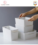 Shimoyama Muji Style Plastic Storage Basket Narrow Type Organizer