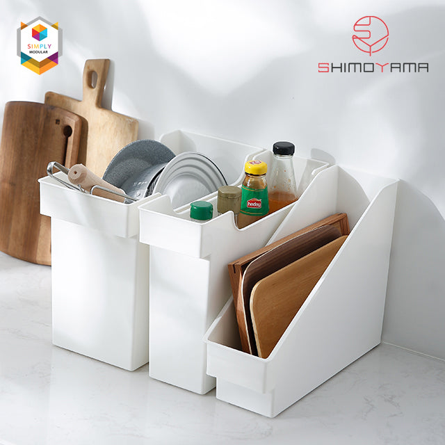 Shimoyama Muji Style Inclined Type Storage Organizer with Wheel