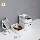 Shimoyama Muji Style Medium Gray Deep Storage Box Organizer with Lid - Size C