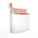Perch Biggy Magnetic Wall Mounted Storage Organizer, White