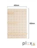 Plex Pegboard 40 x 60 cm Wall Mounted Decor Organizer