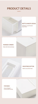 Qubit Drawer Series: Small 5L Storage Plastic Cabinet Organizer