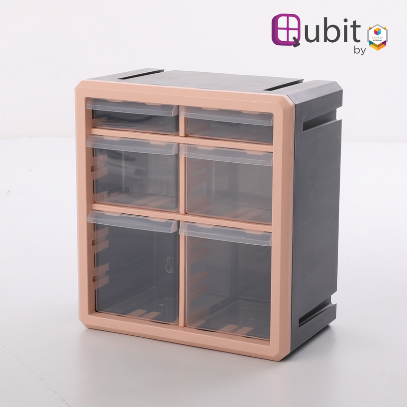 Qubit Hexa Storage Cube Organizer