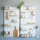 Plex Pegboard Floating Shelf Wall Mounted Decor Organizer