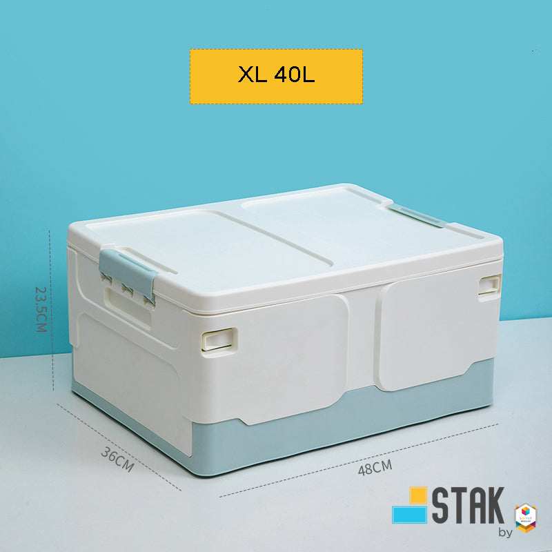 DuraStak Foldable Storage Box Organizer Size XL - 40L Capacity
